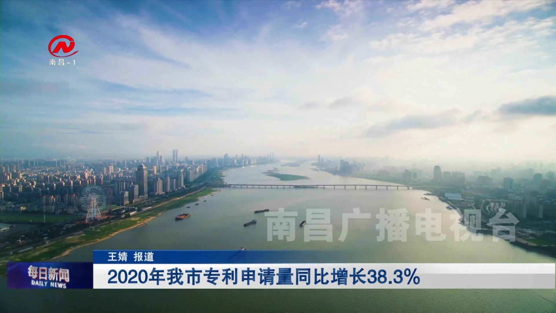 2020年我市专利申请量同比增长38.3%