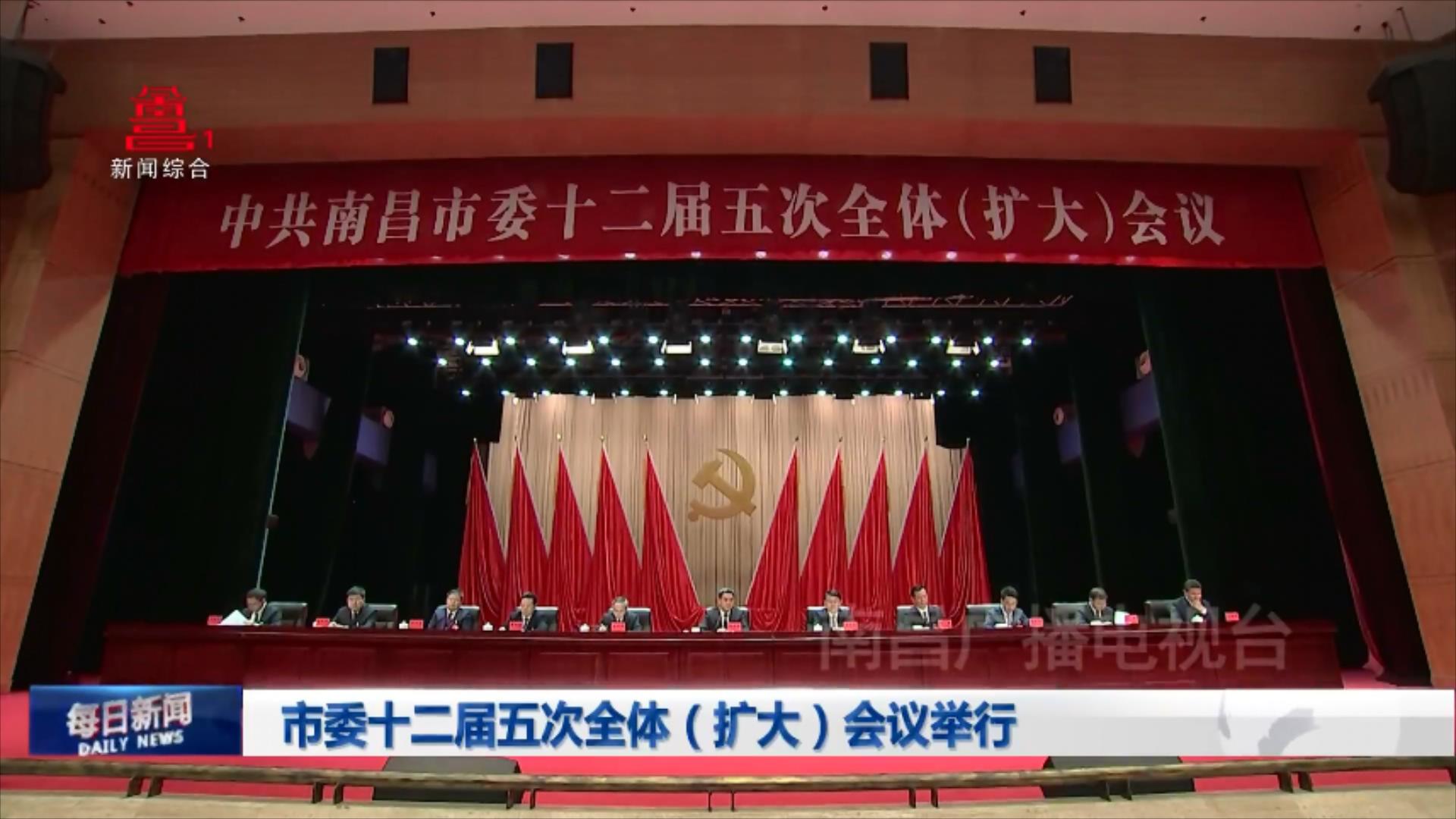 市委十二届五次全体（扩大）会议举行
