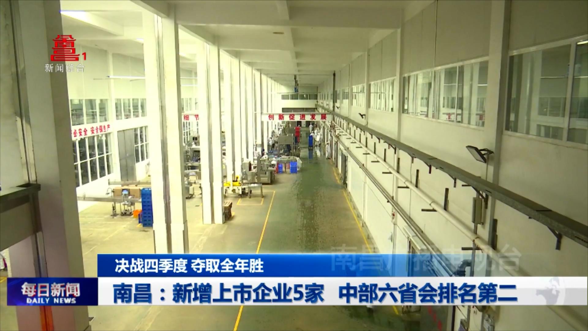 南昌：新增上市企业5家 中部六省会排名第二