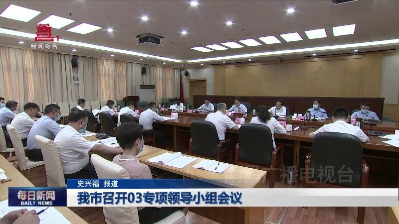 我市召开03专项领导小组会议