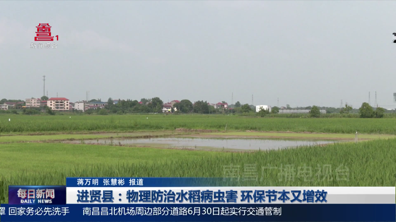 进贤县：物理防治水稻病虫害 环保节本又增效