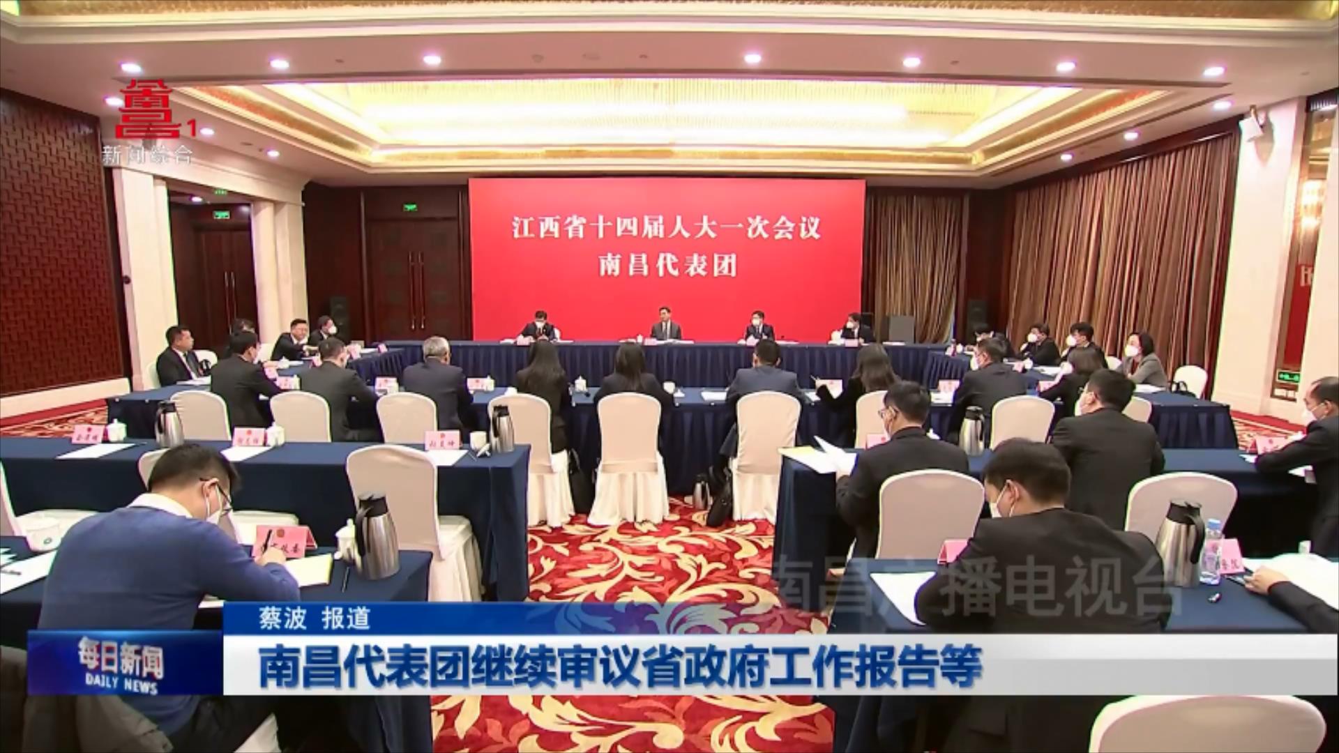 南昌代表团继续审议省政府工作报告等