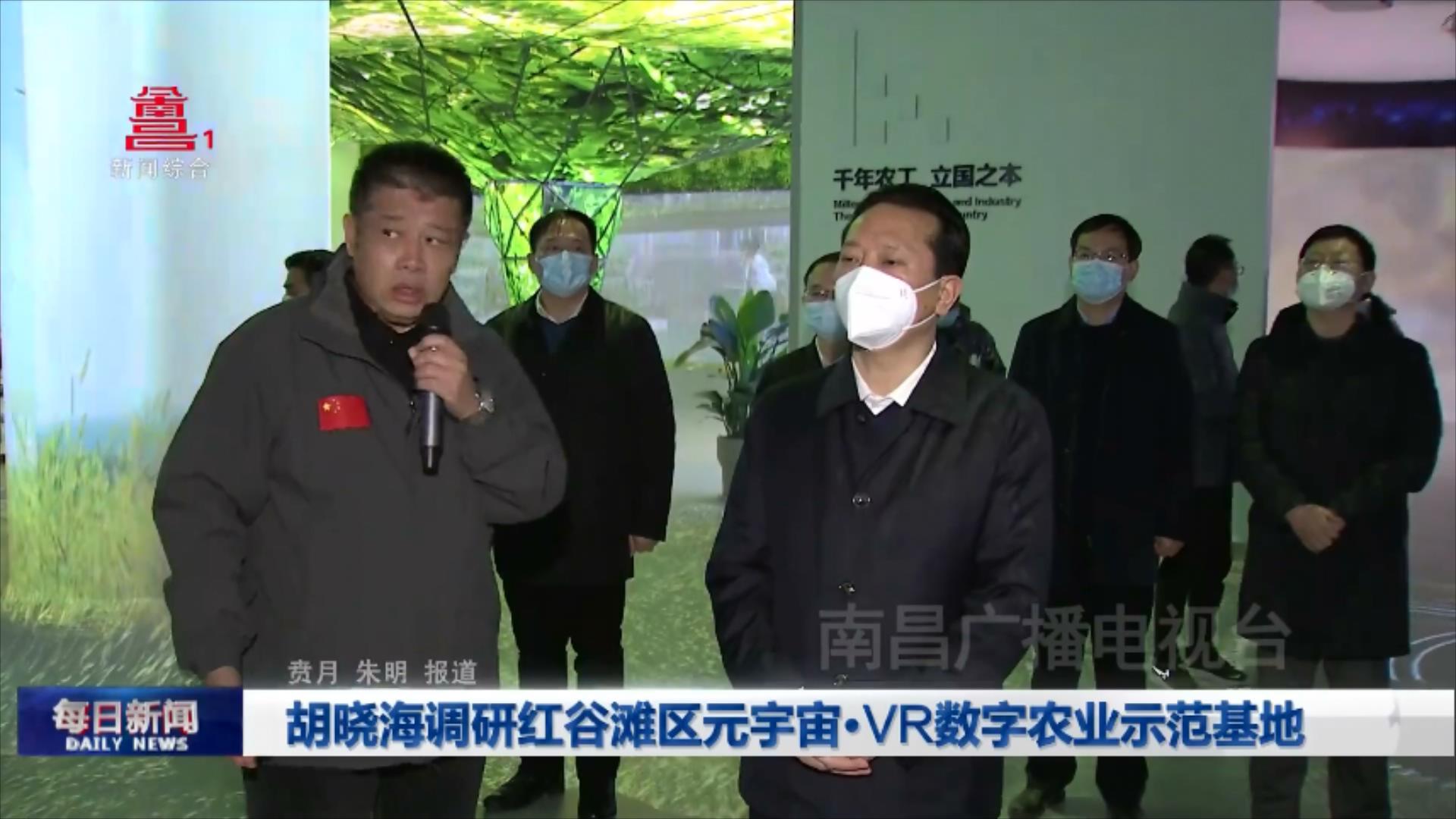 胡晓海调研红谷滩区元宇宙·VR数字农业示范基地 胡晓海调研红谷滩区元宇宙·VR数字农业示范基地