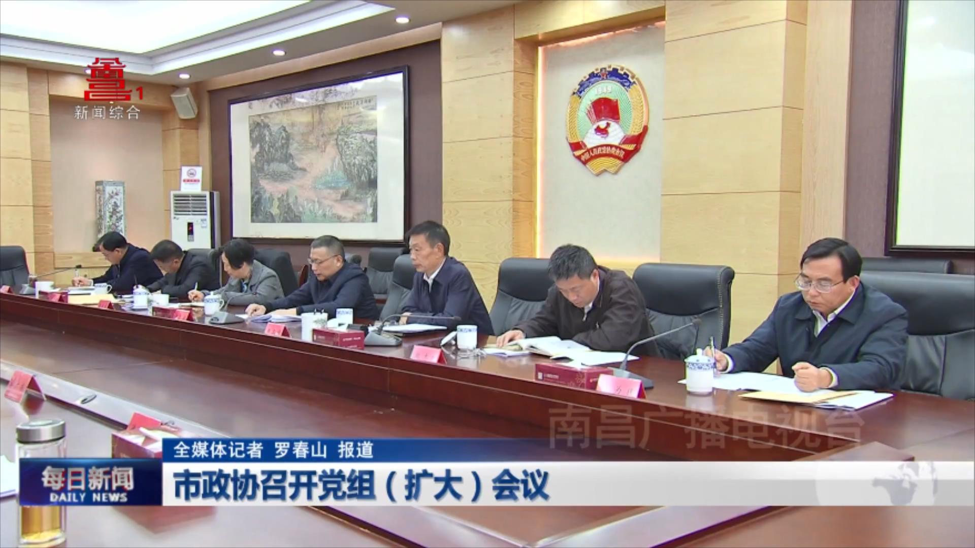 市政协召开党组（扩大）会议