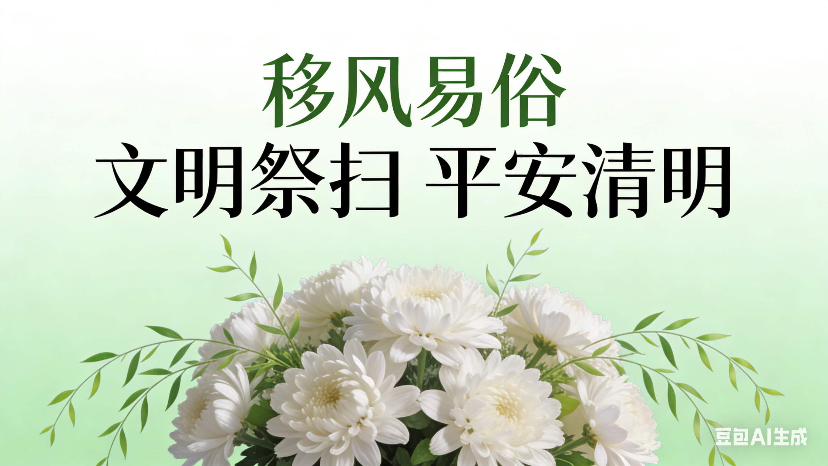 移风易俗 文明祭扫 平安清明