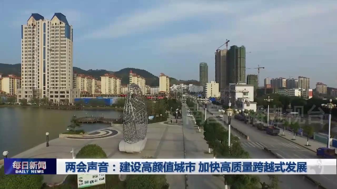 两会声音：建设高颜值城市 加快高质量跨越式发展