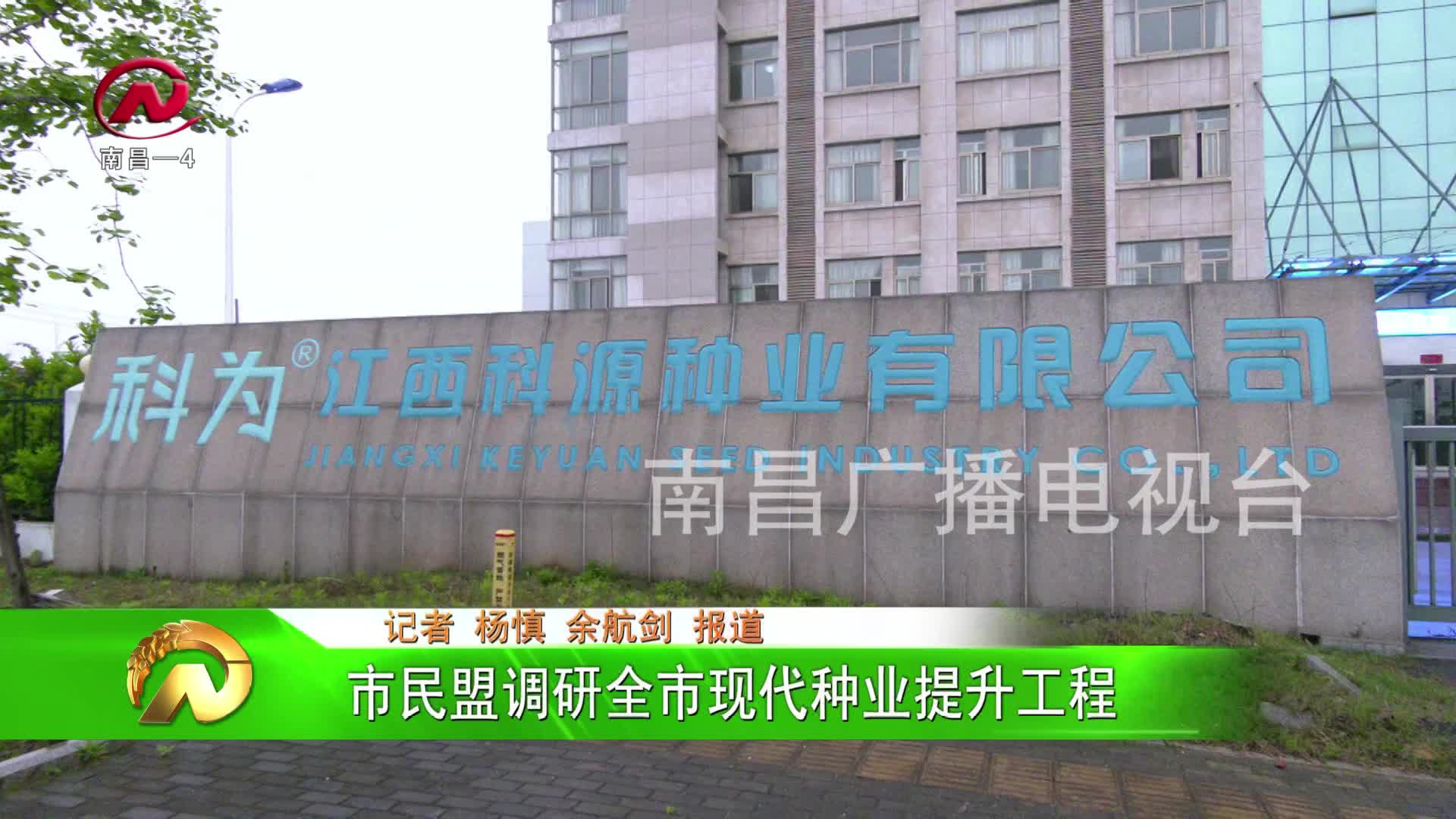 【豫章农视】市民盟调研全市现代种业提升工程