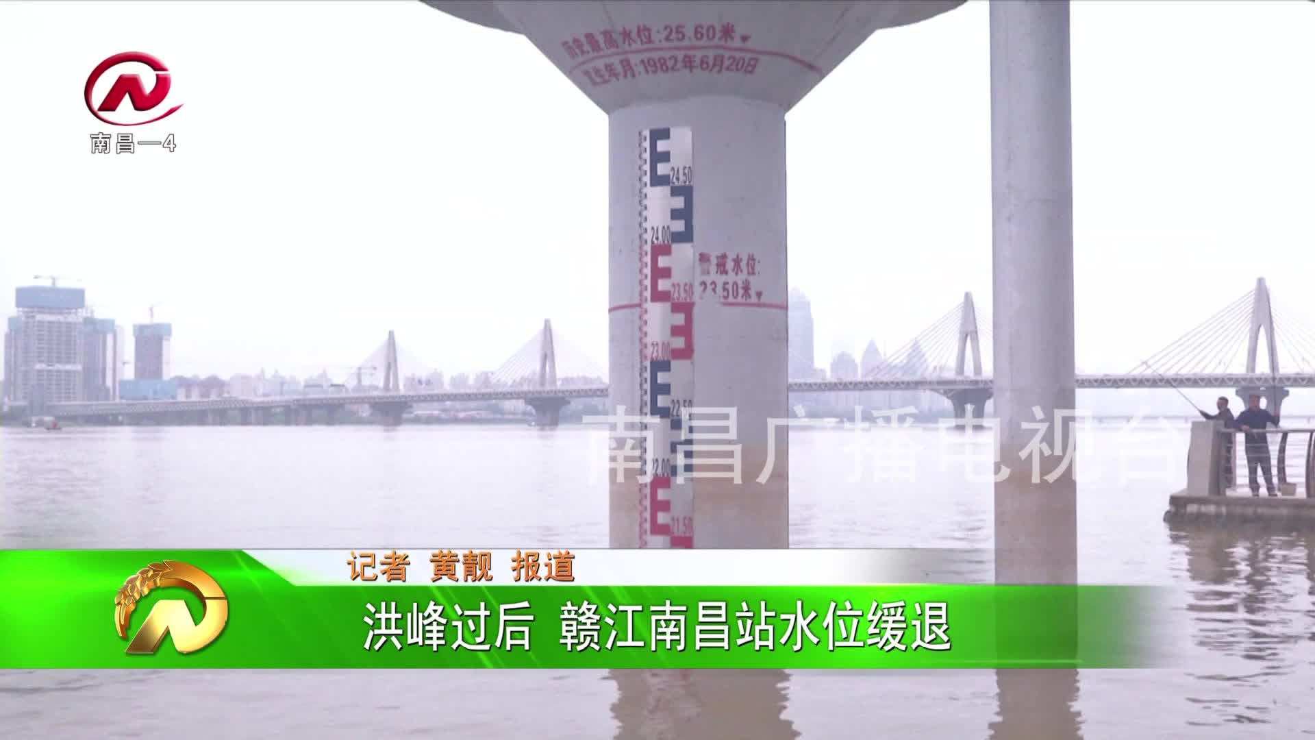 【豫章农视】洪峰过后 赣江南昌站水位缓退