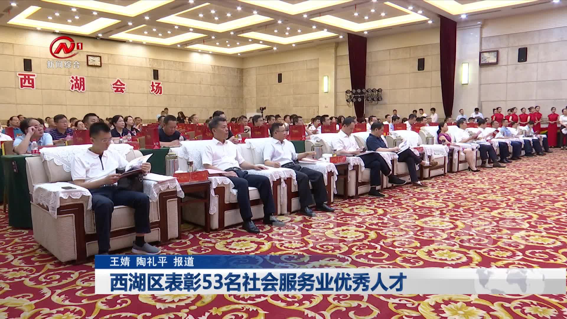 西湖区表彰53名社会服务业优秀人才