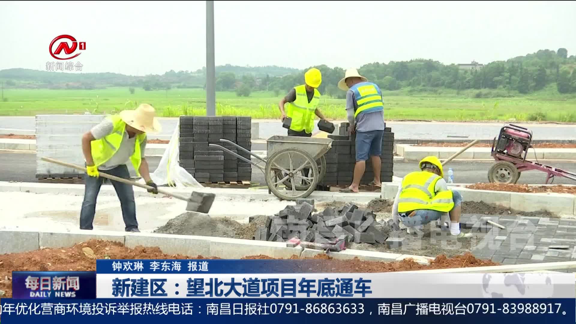 新建区：望北大道项目年底通车