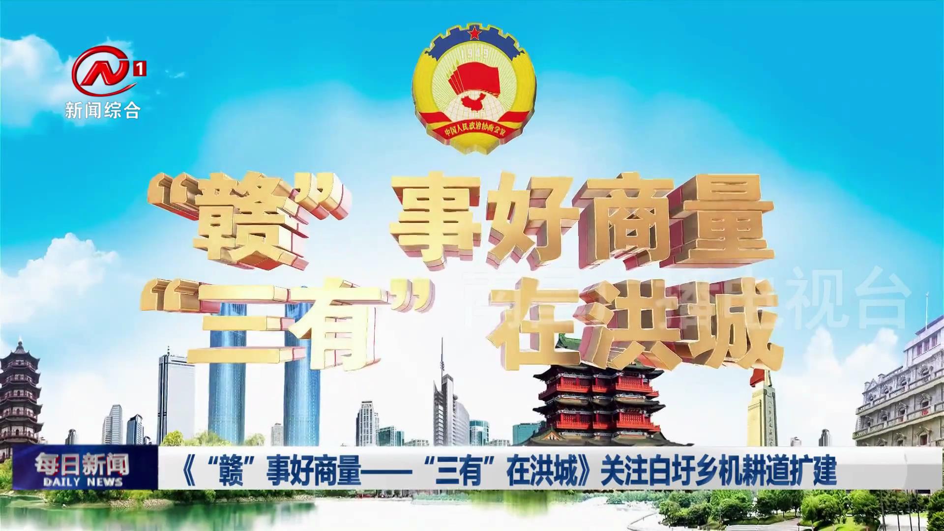 《“赣”事好商量——“三有”在洪城》关注白圩乡机耕道扩建