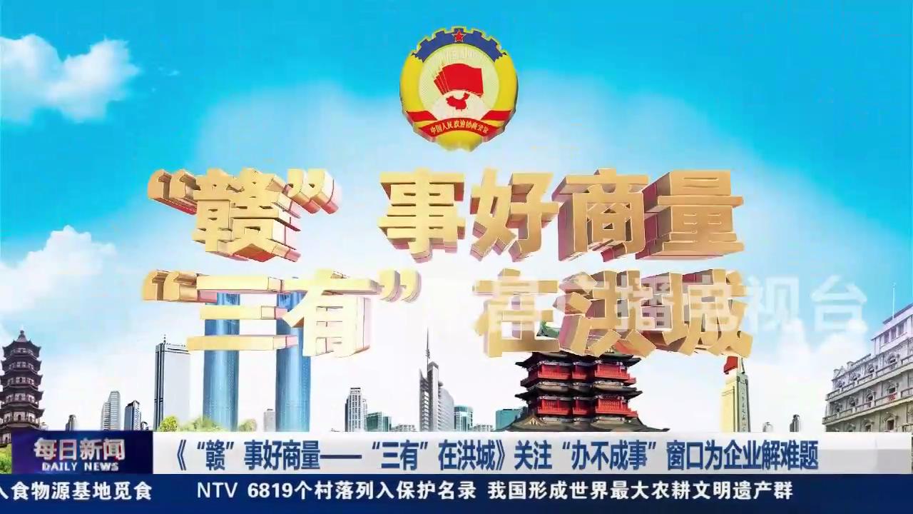 《“赣”事好商量——“三有”在洪城》关注“办不成事”窗口为企业解难题