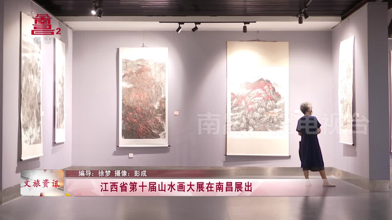 江西省第十届山水画大展在南昌展出