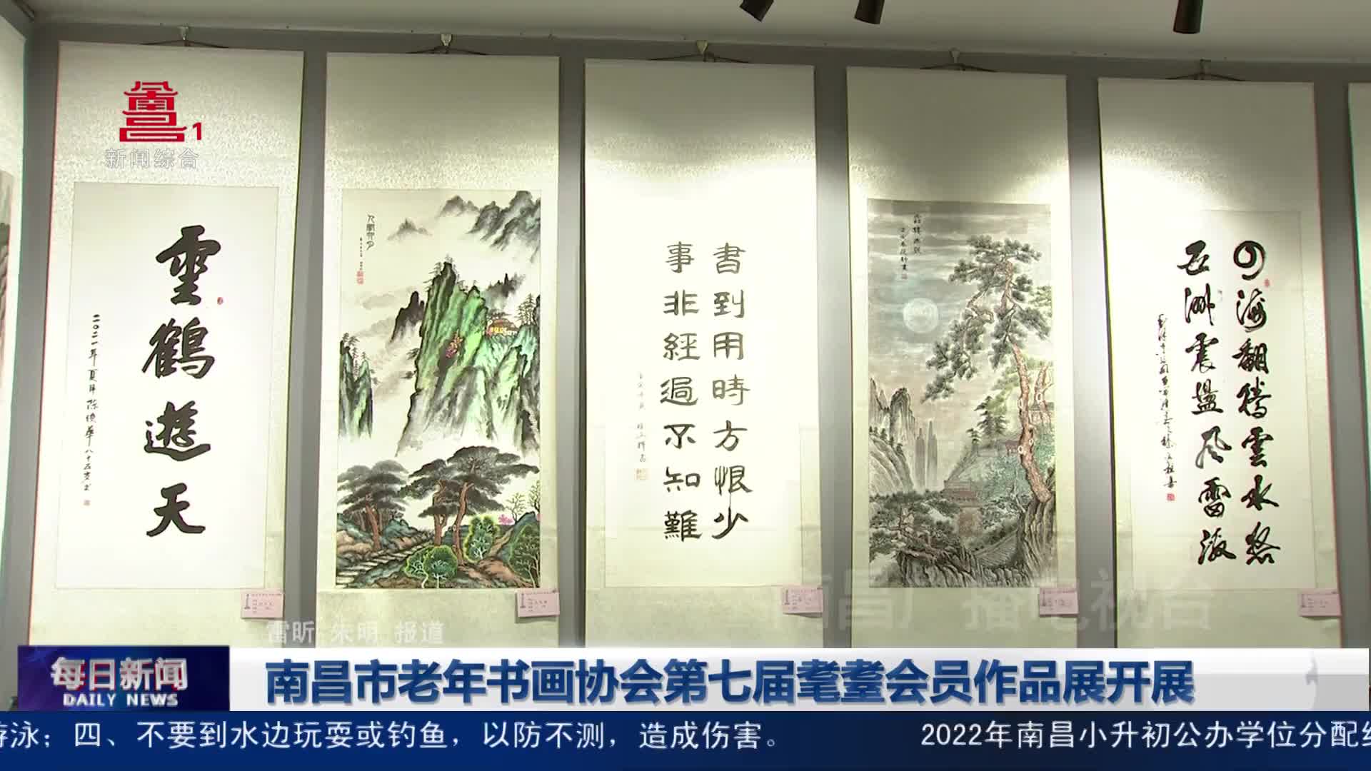 南昌市老年书画协会第七届耄耋会员作品展开展