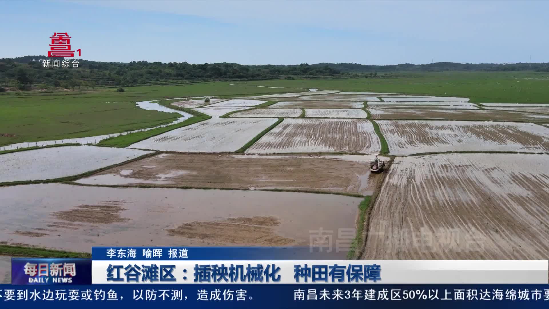 红谷滩区：插秧机械化  种田有保障