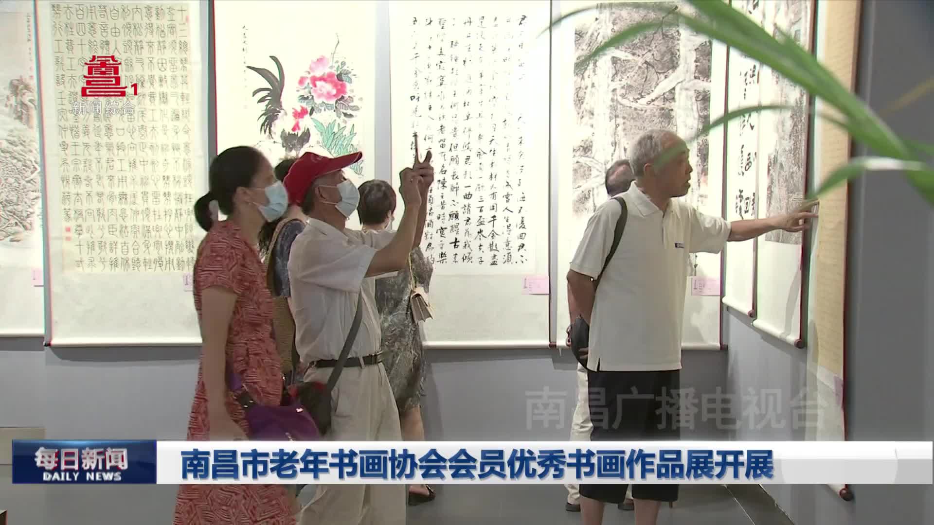 南昌市老年书画协会会员优秀书画作品展开展