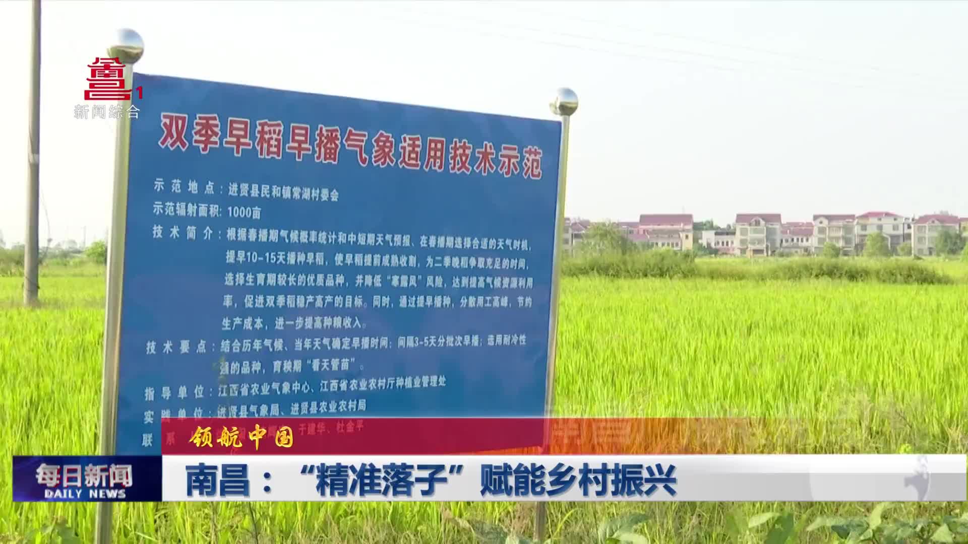 南昌：“精准落子”赋能乡村振兴