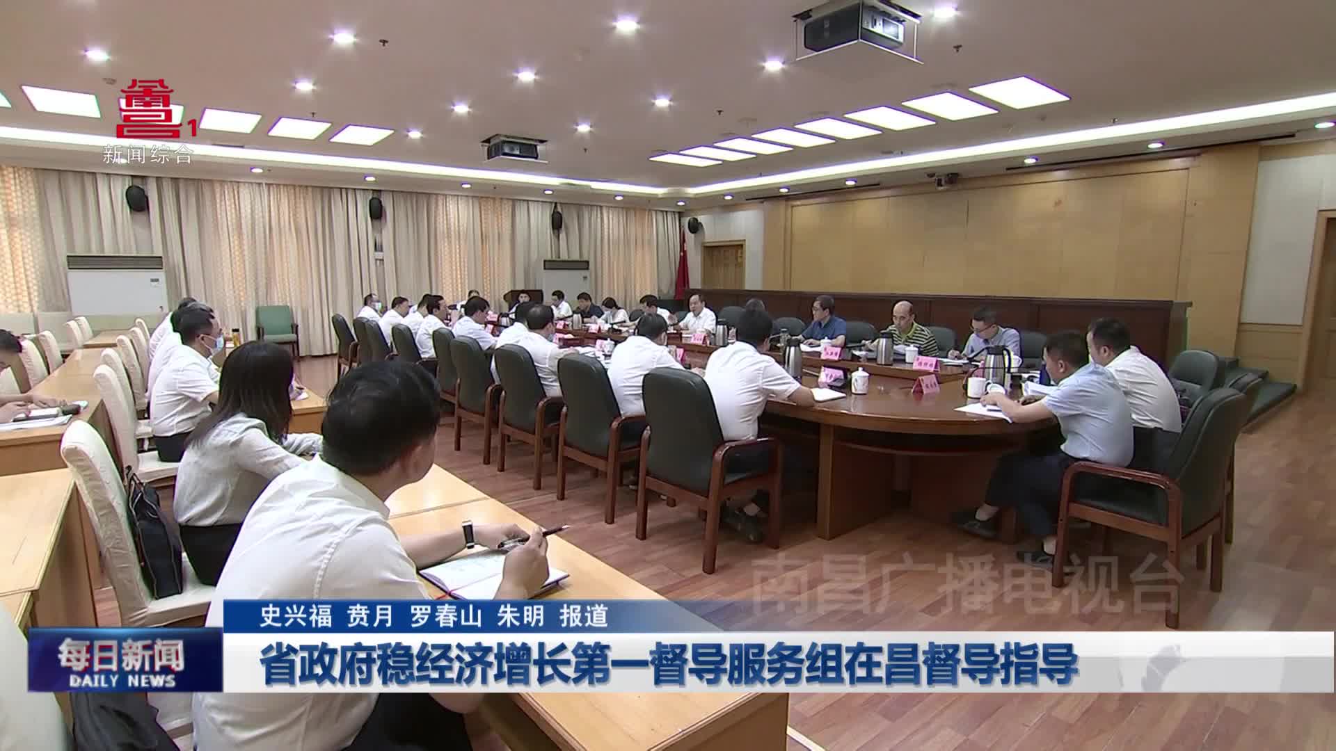 省政府稳经济增长第一督导服务组在昌督导指导