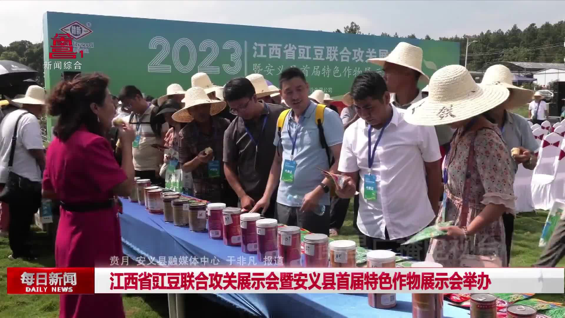 江西省豇豆联合攻关展示会暨安义县首届特色作物展示会举办