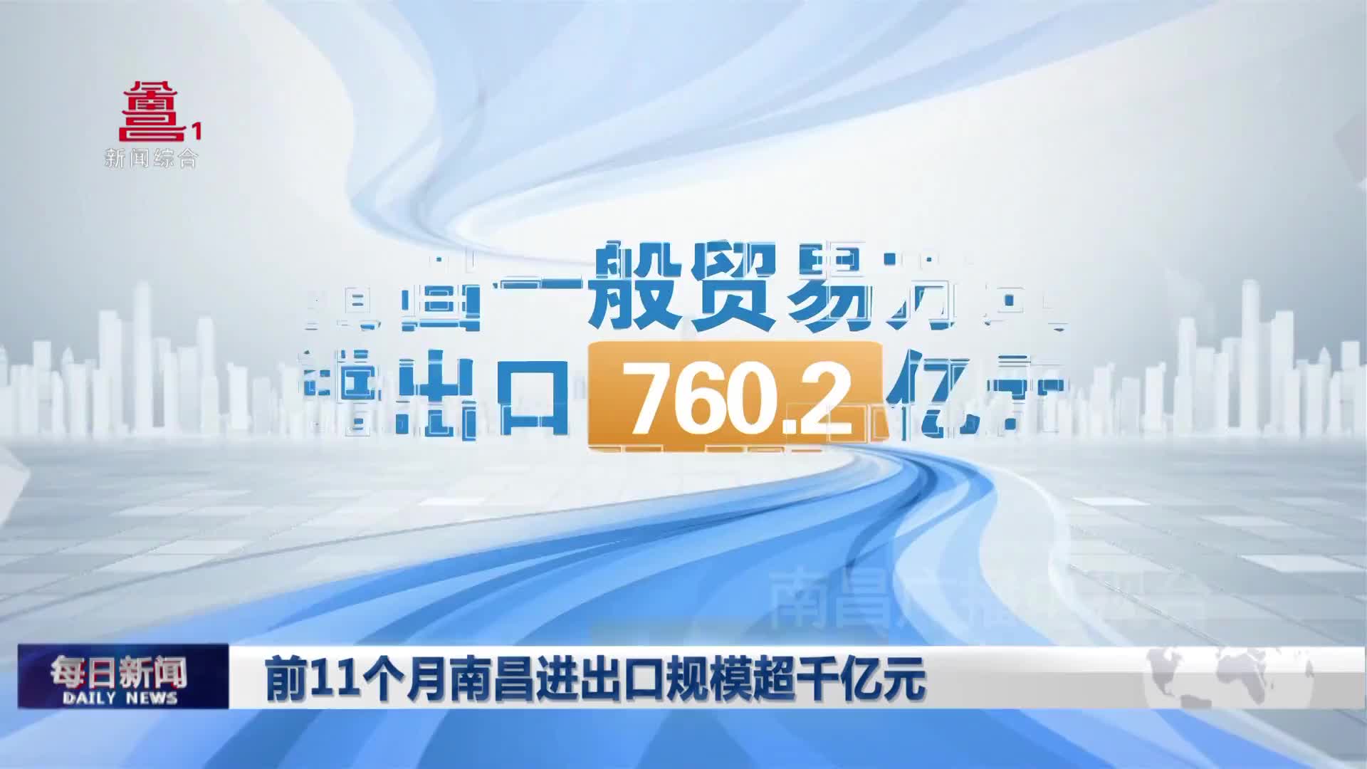 前11个月南昌进出口规模超千亿元