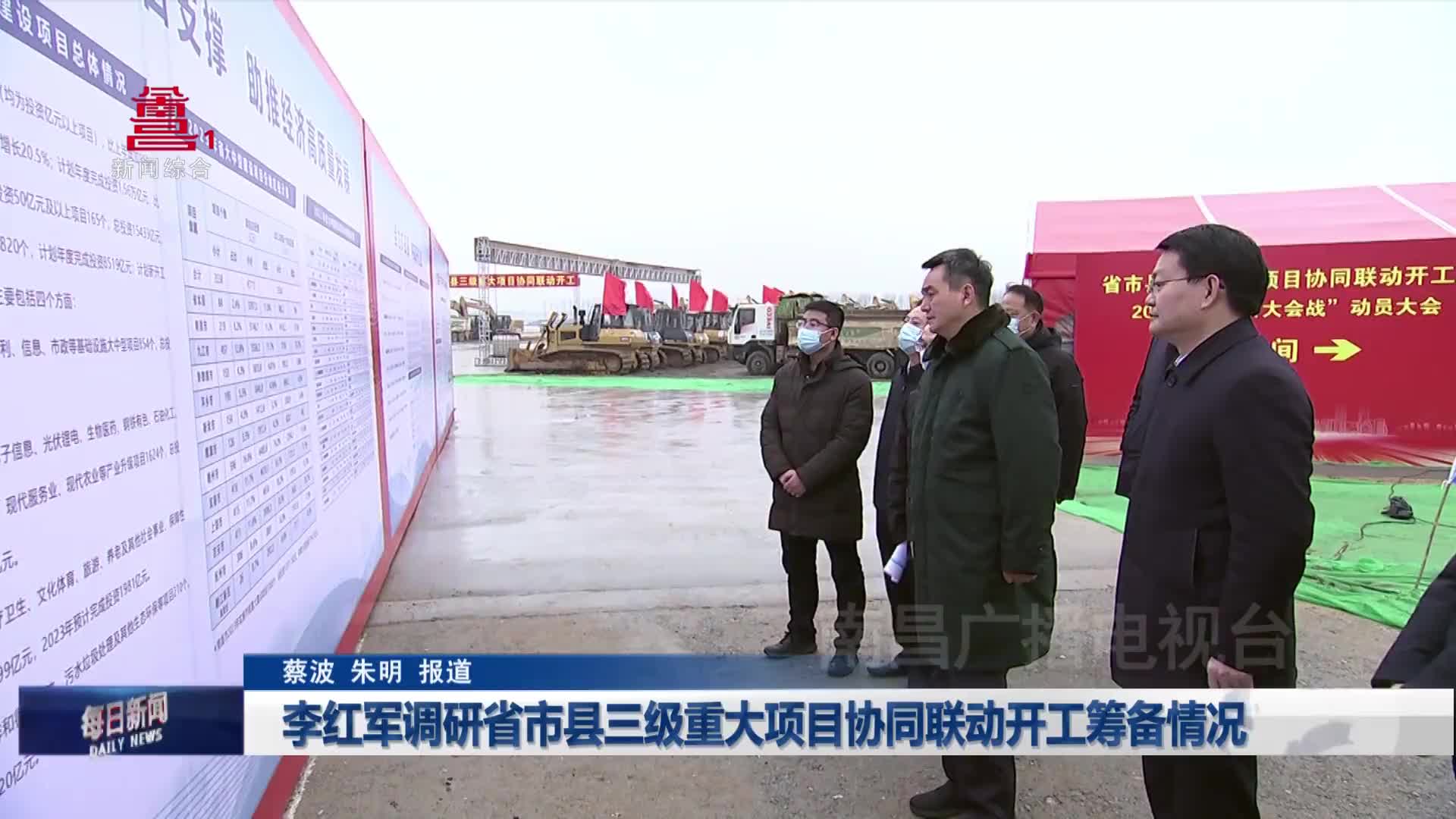 李红军调研省市县三级重大项目协同联动开工筹备情况