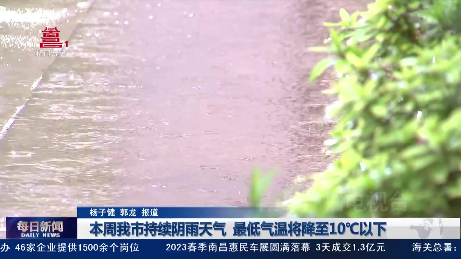 本周我市持续阴雨天气 最低气温将降至10℃以下