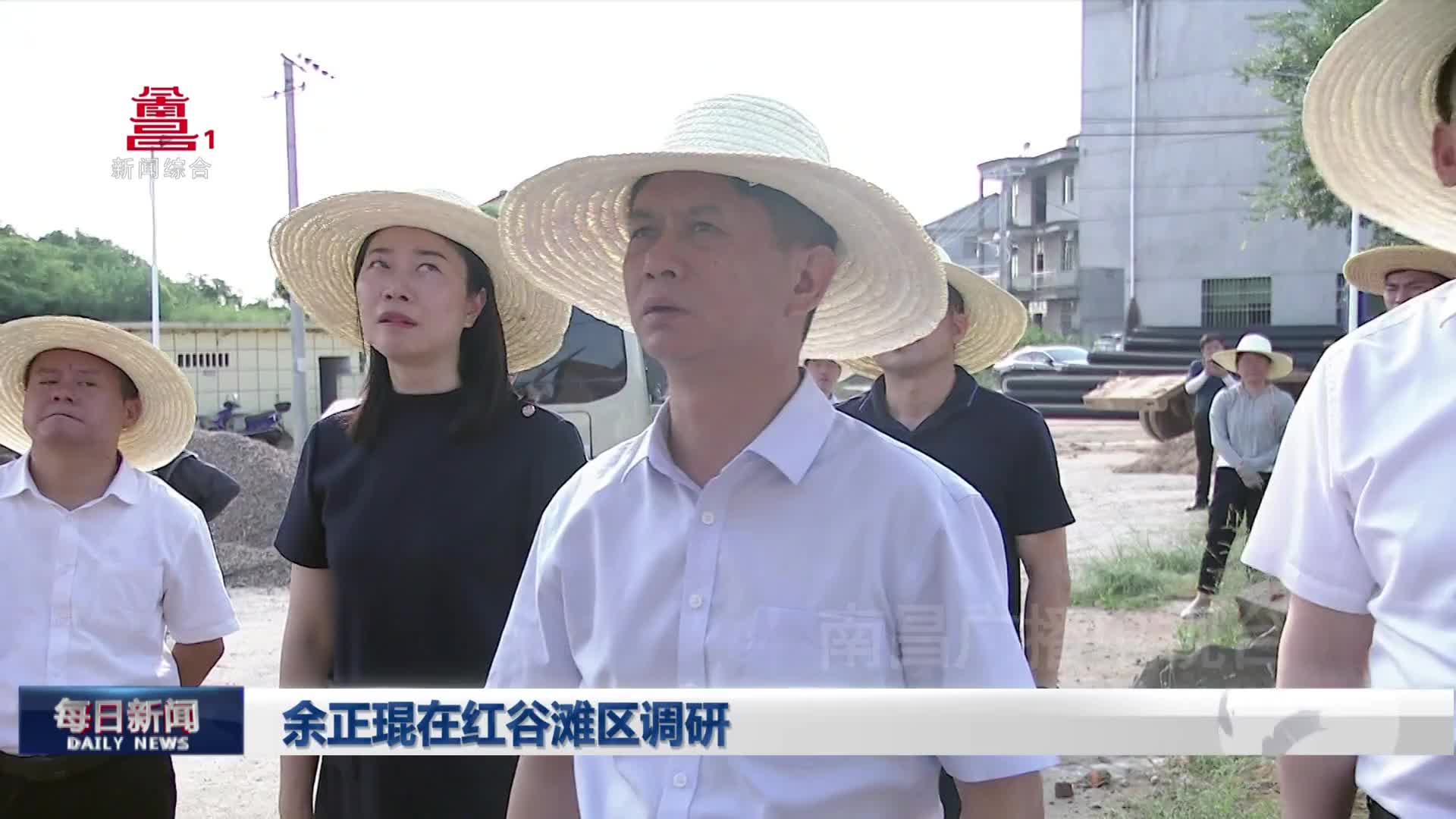 余正琨在红谷滩区调研