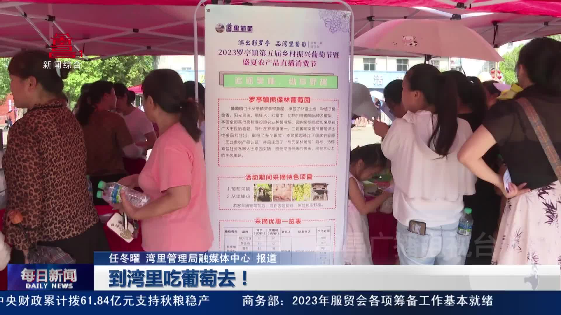到湾里吃葡萄去！