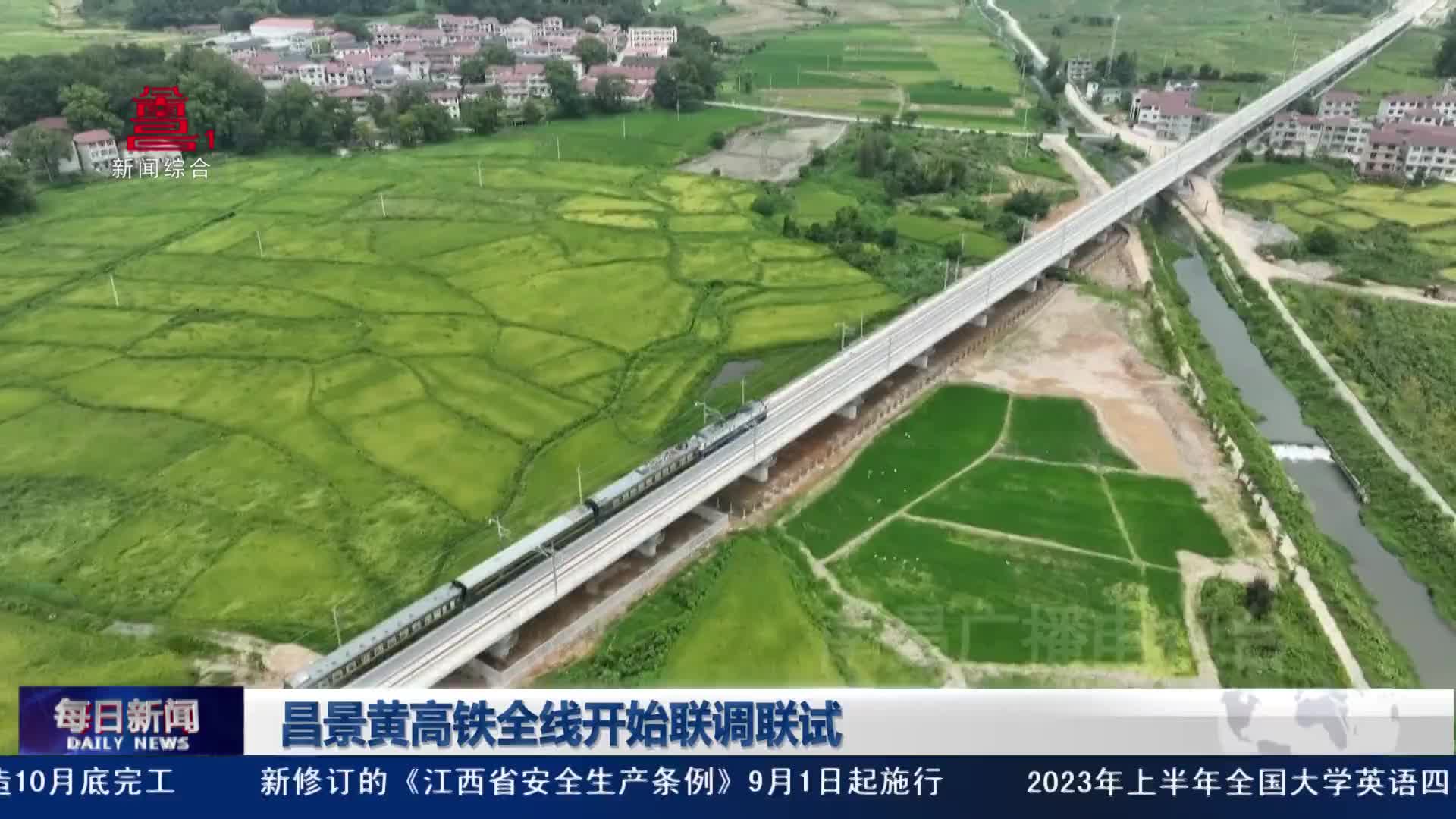 昌景黄高铁全线开始联调联试