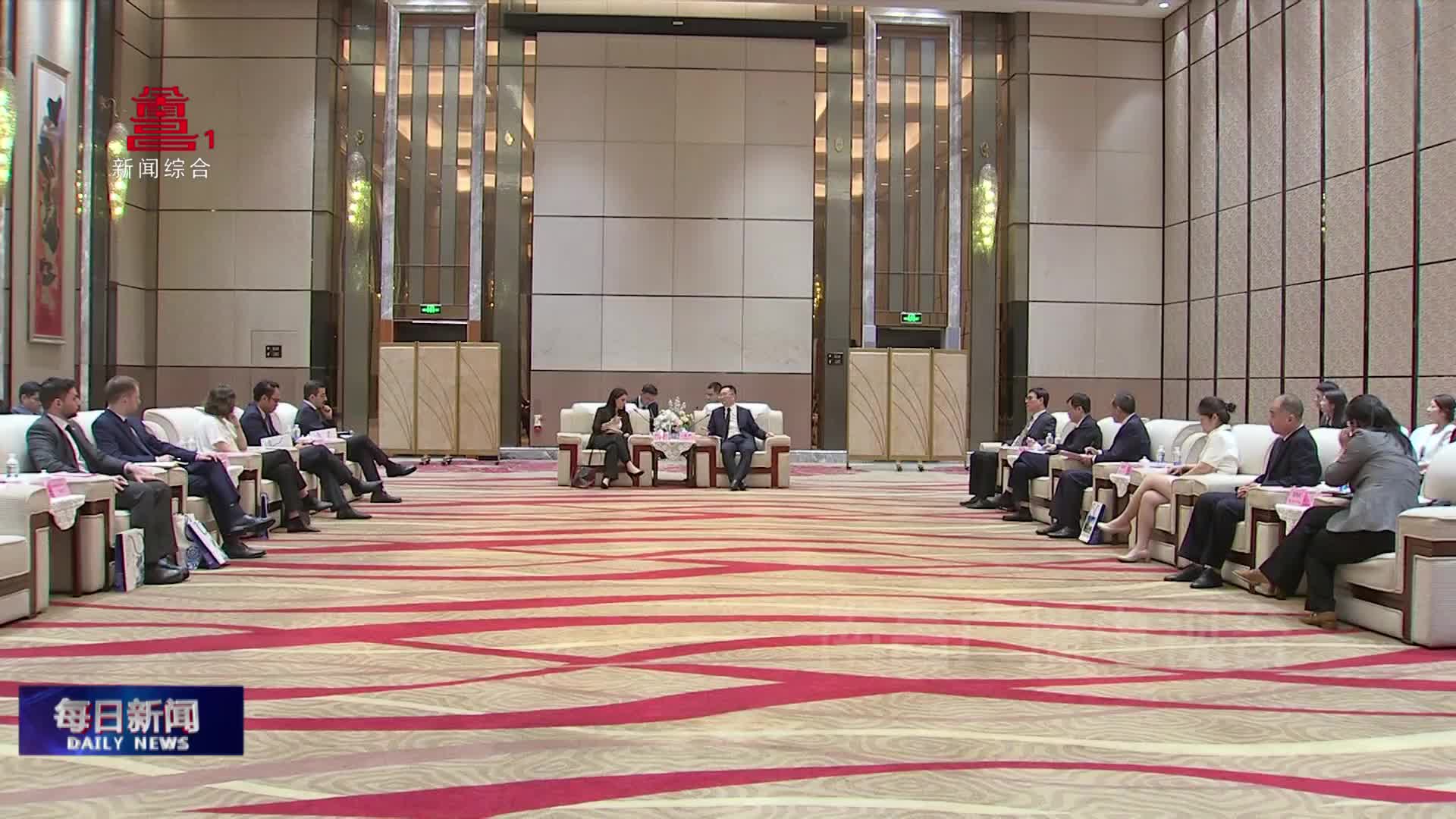 市领导会见外国驻华使节代表团