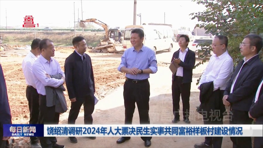 饶绍清调研2024年人大票决民生实事共同富裕样板村建设情况
