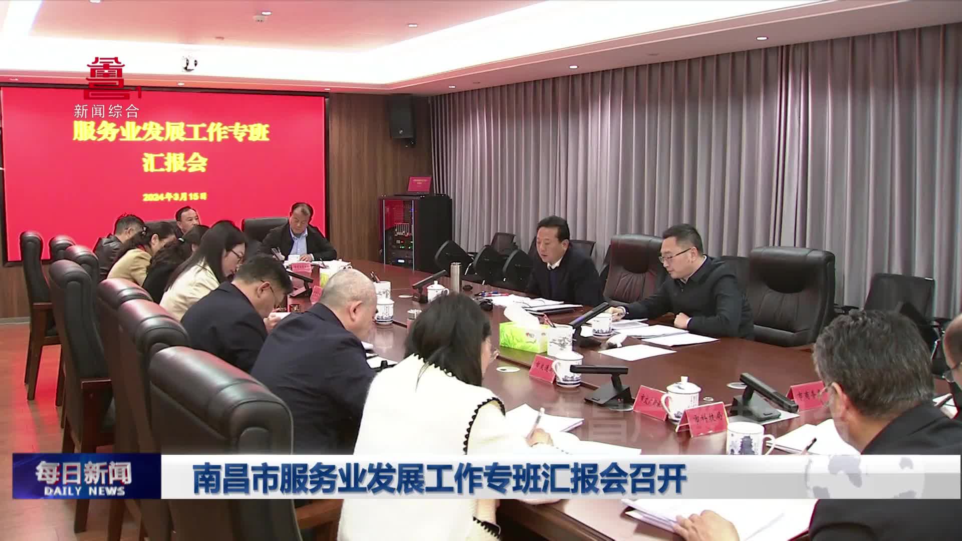 南昌市服务业发展工作专班汇报会召