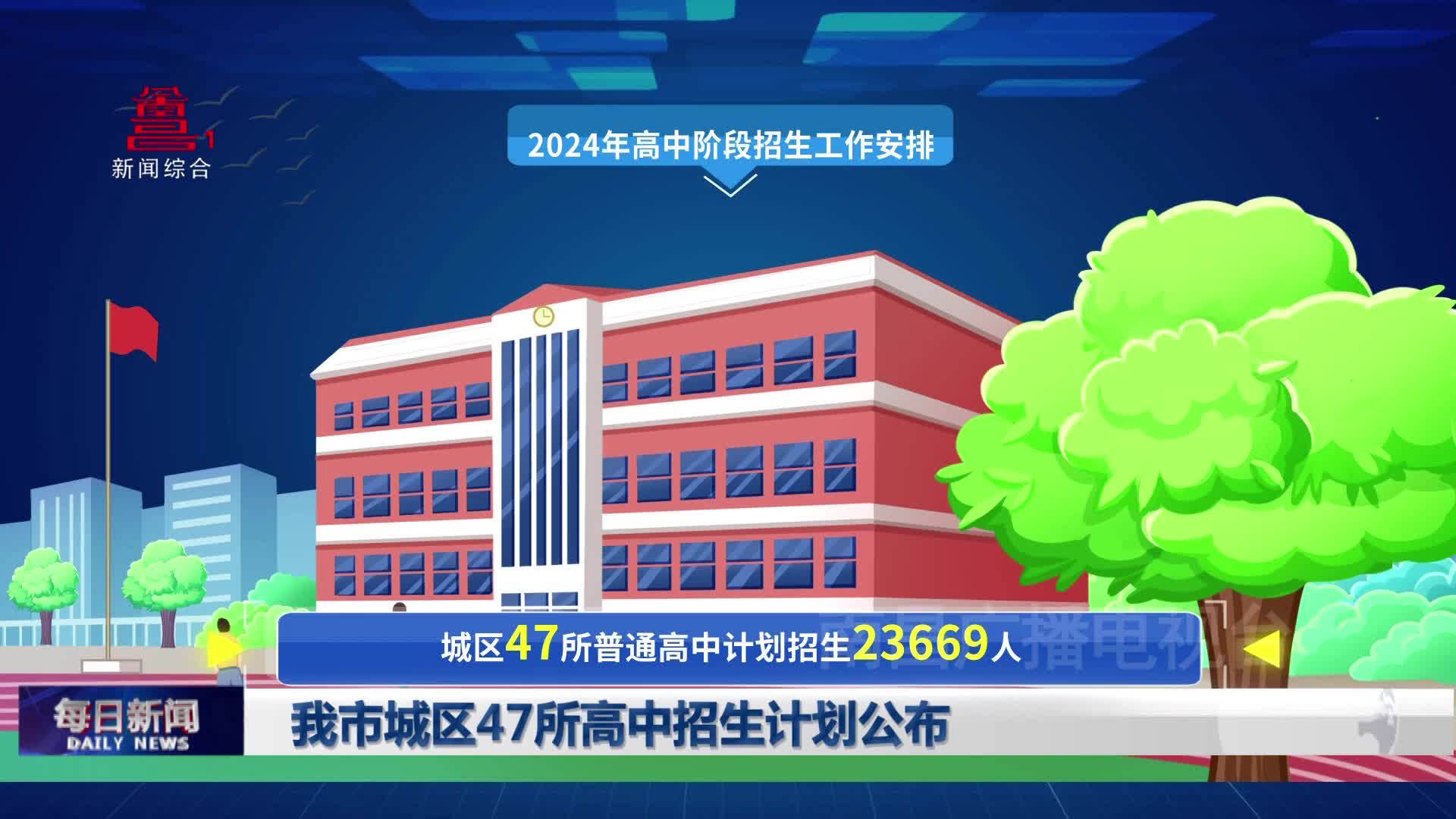 我市城区47所高中招生计划公布