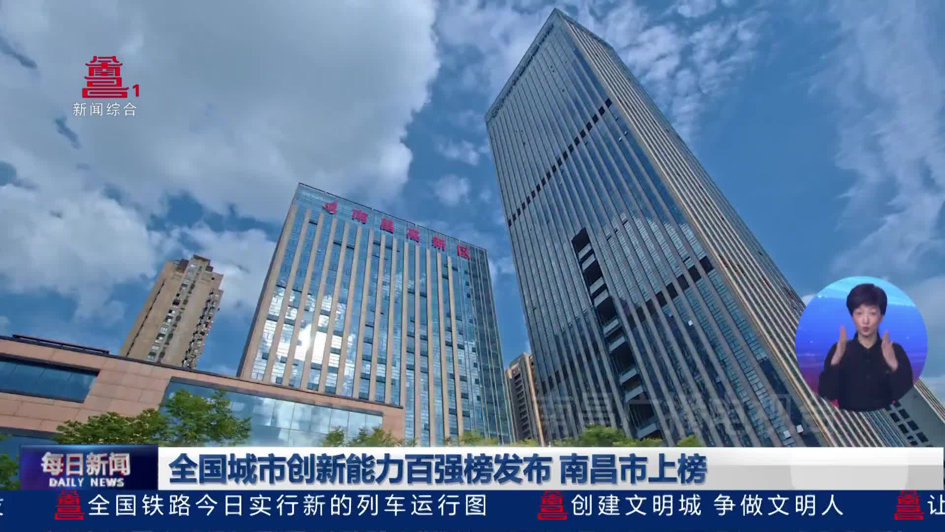 全国城市创新能力百强榜发布 南昌市上榜