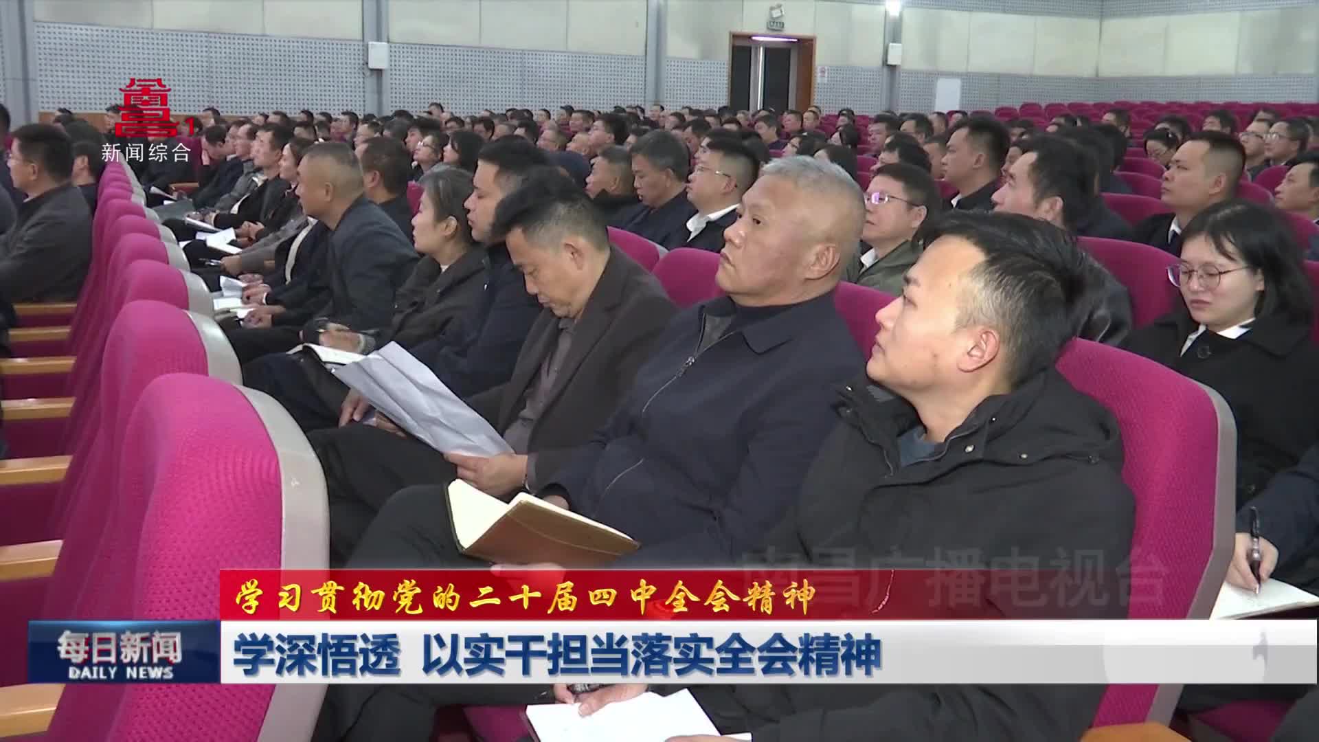 学深悟透 以实干担当落实全会精神