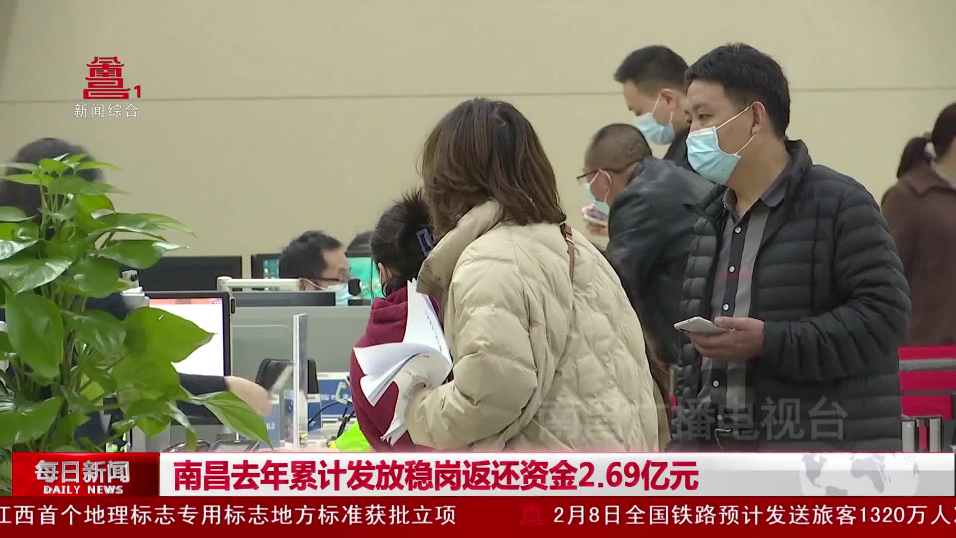 南昌去年累计发放稳岗返还资金2.69亿元