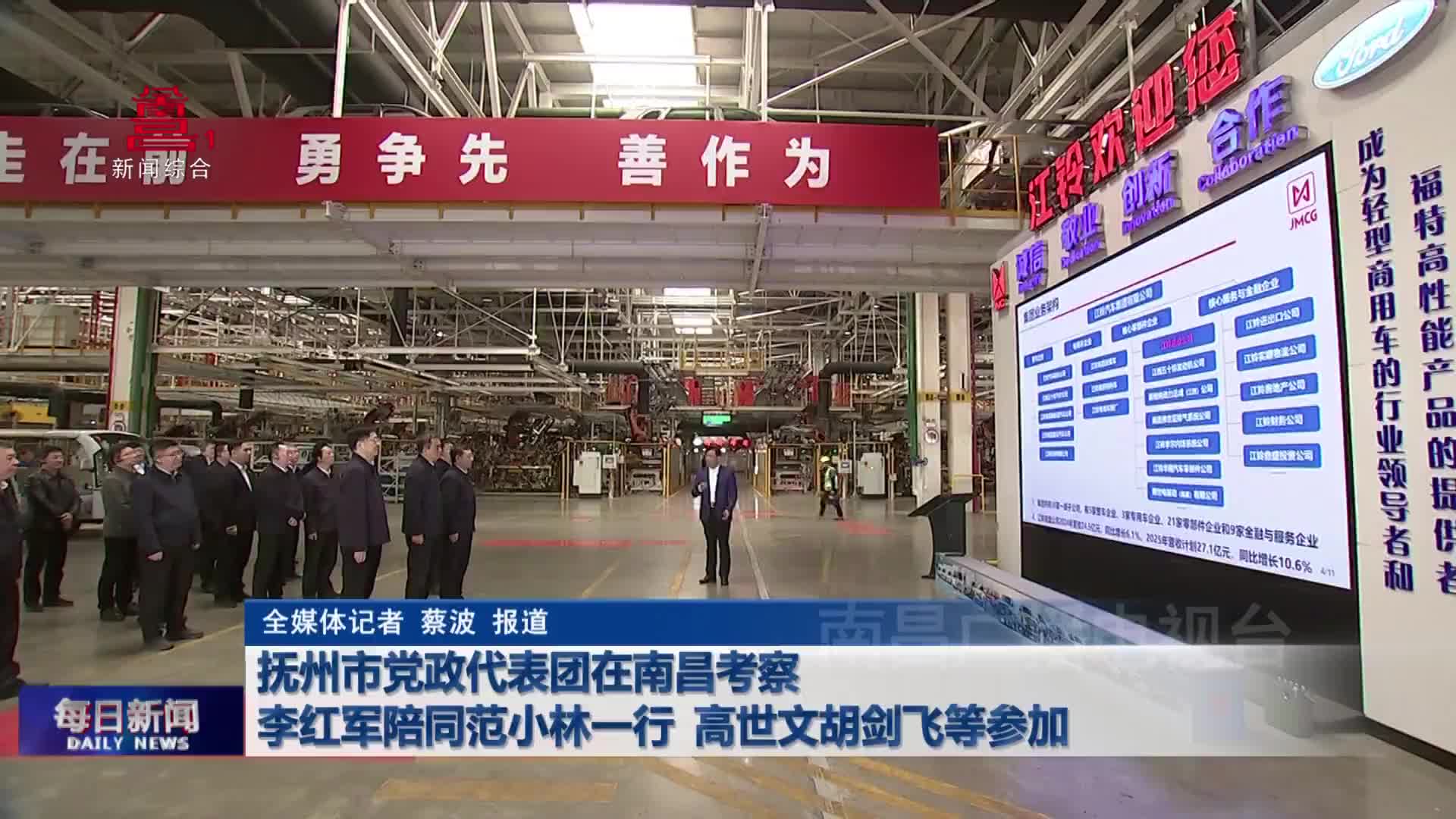 抚州市党政代表团在南昌考察 李红军陪同范小林一行 高世文胡剑飞等参加