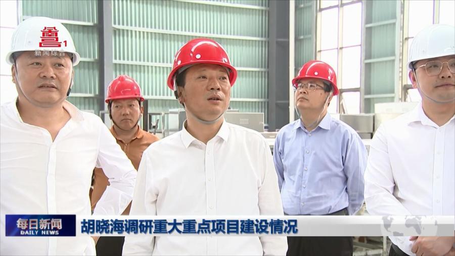 胡晓海调研重大重点项目建设情况